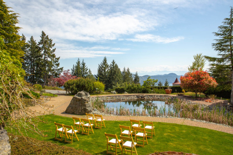 Aquila Wedding Ceremony at Villa Eyrie Resort Victoria British Columbia