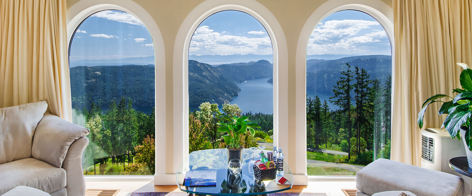 Inside the penthouse suite of the Villa Cielo.