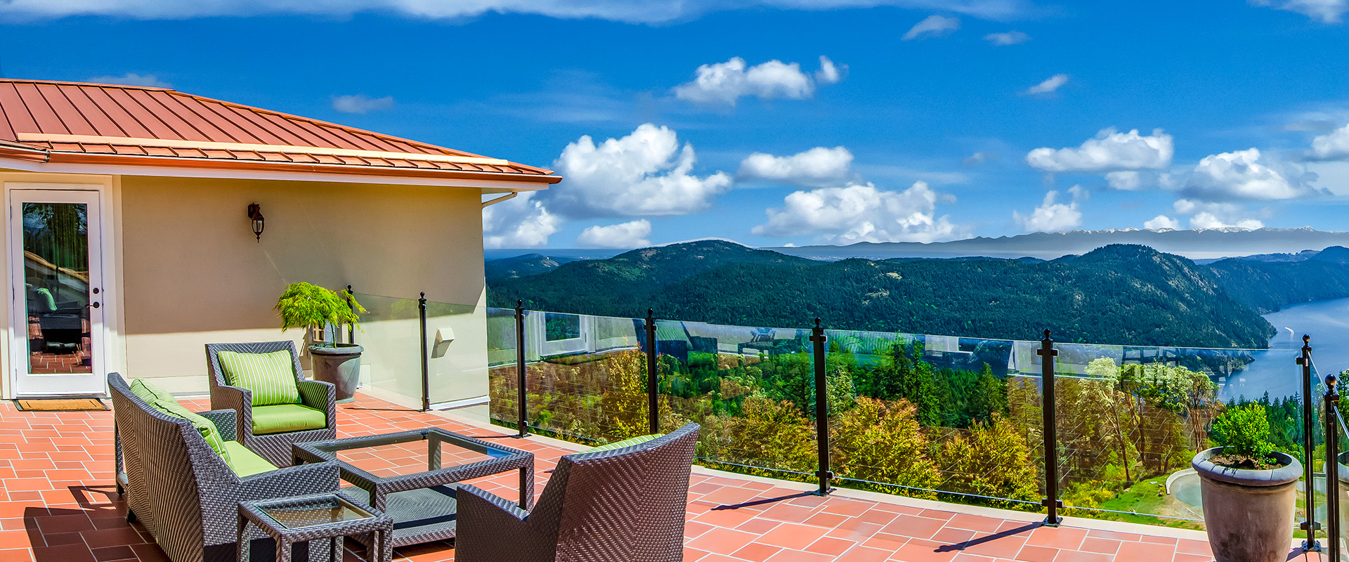 The amazing view from the Villa Cielo penthouse patio.